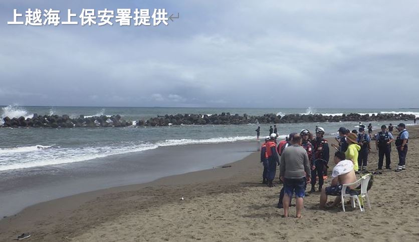 【詳報】台風接近･遊泳注意の中…海水浴場で男性監視員がおぼれて死亡 家族連れが流されたと思い救助へ【新潟･上越市】