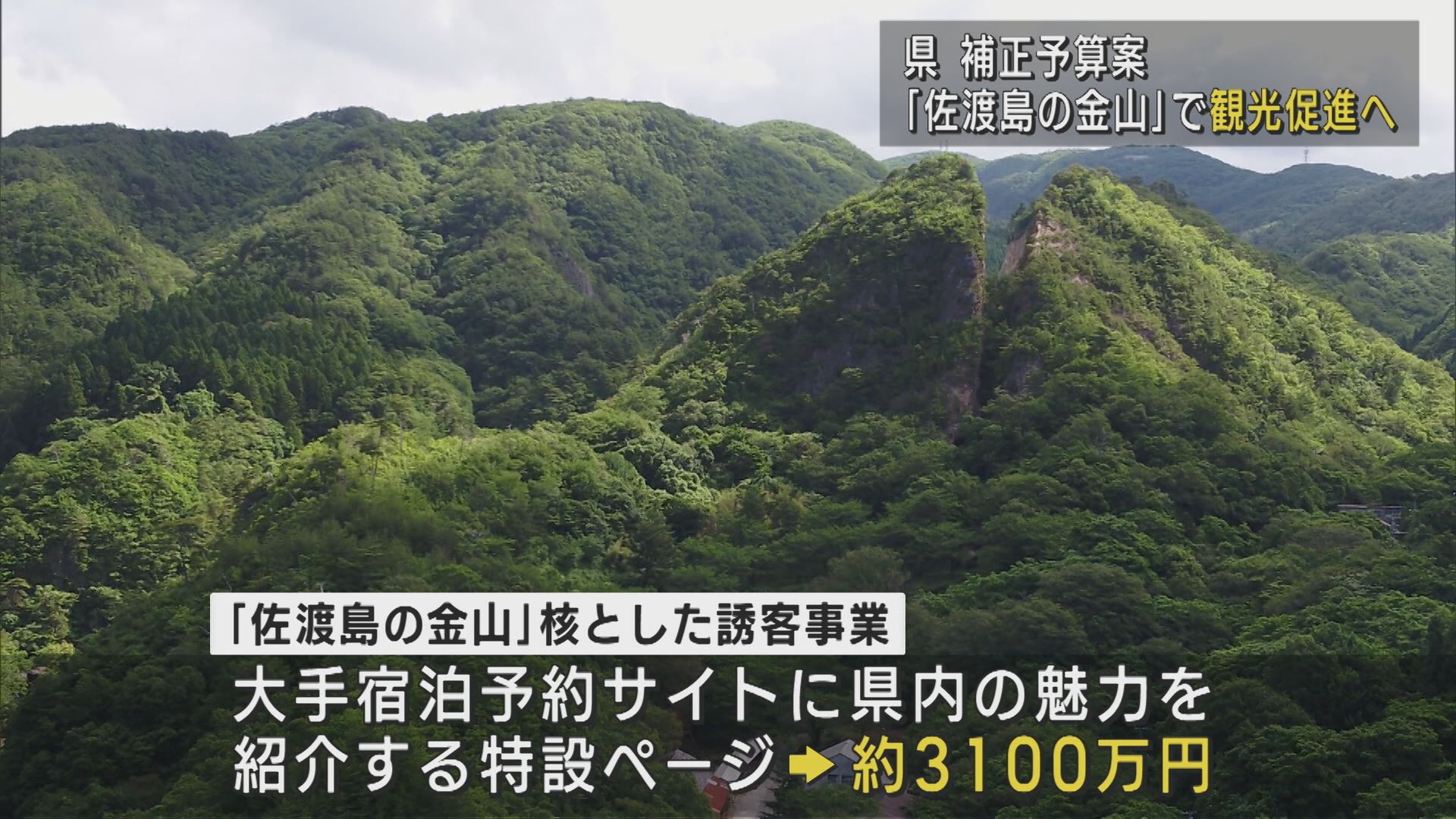 ｢佐渡島の金山｣活用した観光促進事業を盛り込んだ約49億円の補正予算案、9月県議会に提案へ【新潟】